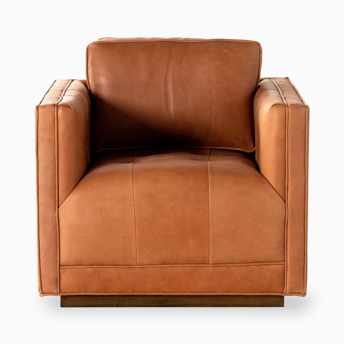 Landry Swivel Chair in Palermo Cognac