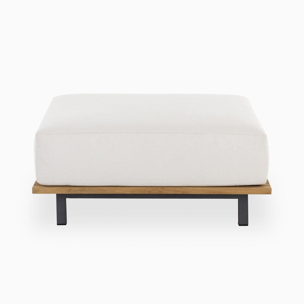 Miro Outdoor Ottoman in Cream