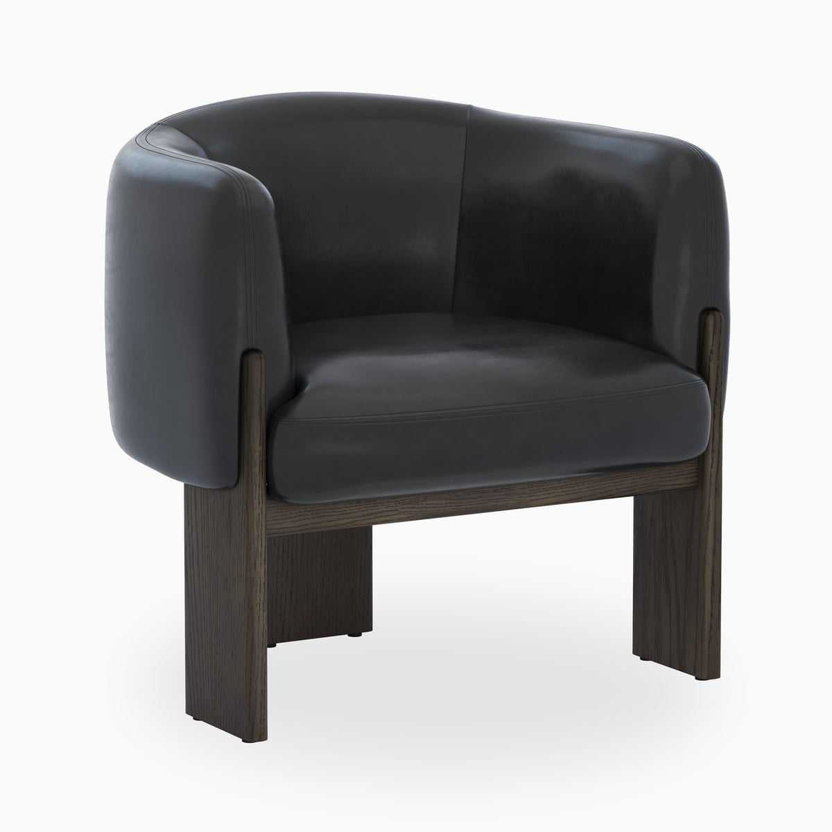 Malvian Lounge Chair in Black