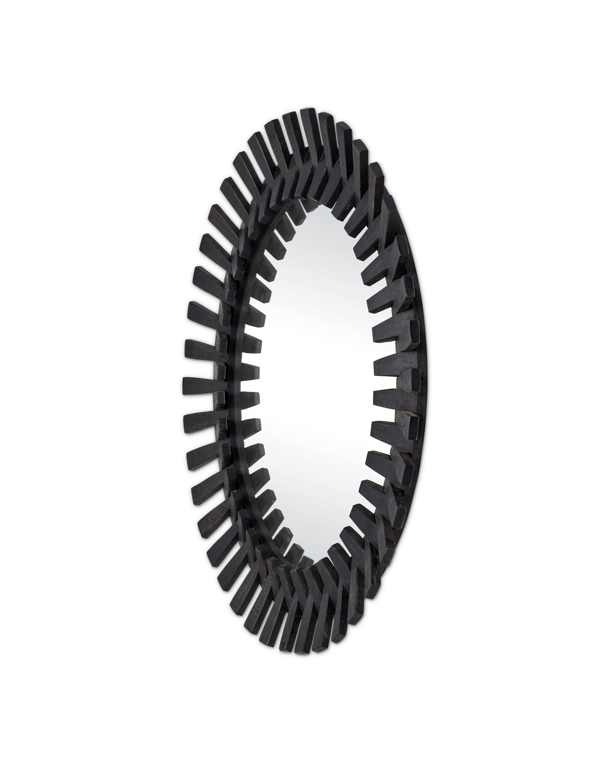 Bellmere Round Mirror in Black