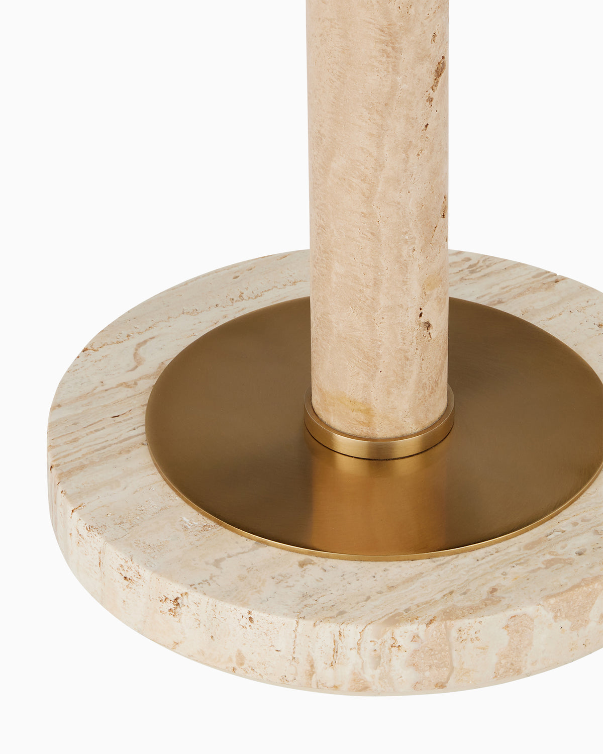 Dunham Travertine Accent Table