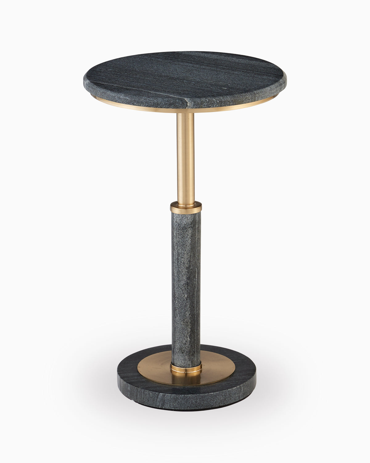 Dunham Black Marble Accent Table