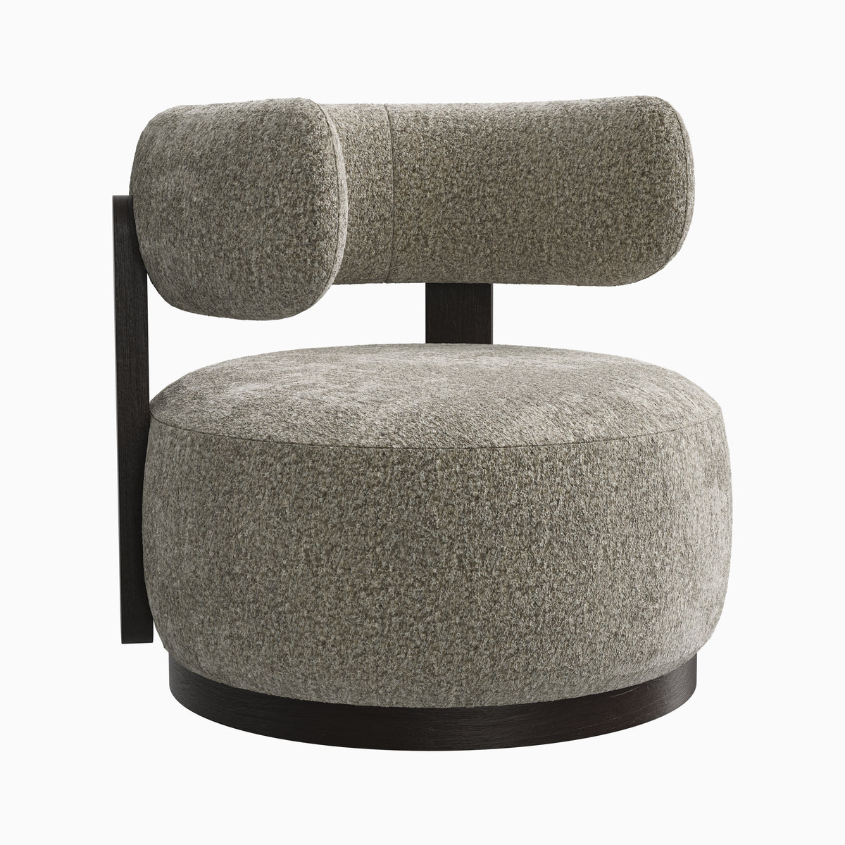 Leandro Swivel Chair in Mocha/Mushroom