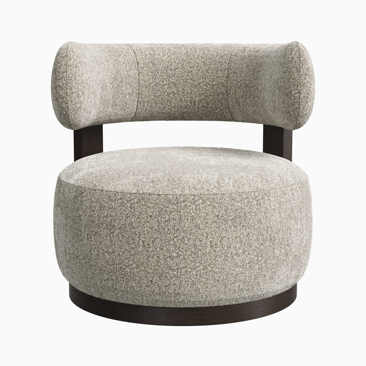 Leandro Swivel Chair in Mocha/Mushroom