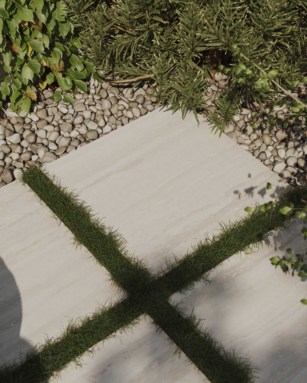 Wren 24 x 24 Grip Porcelain 2cm Paver Tile in Oat