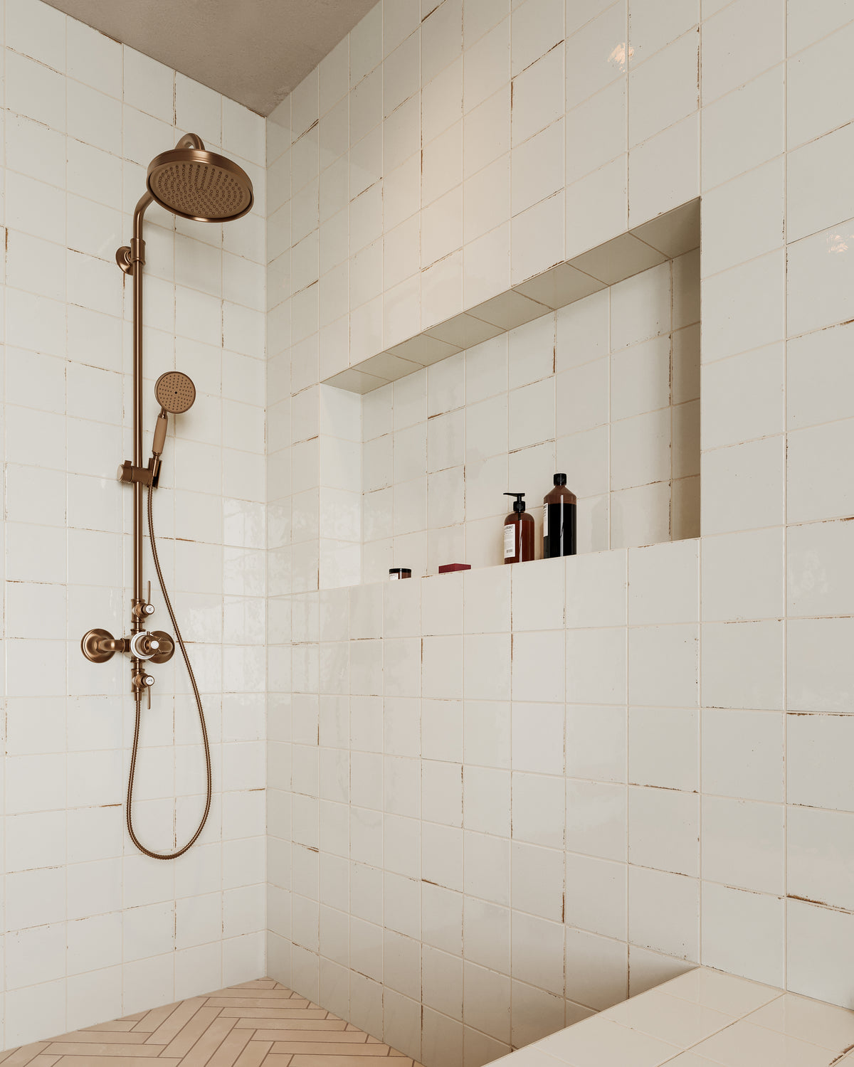 Makenna 6 x 6 Glossy Porcelain Tile in Frost