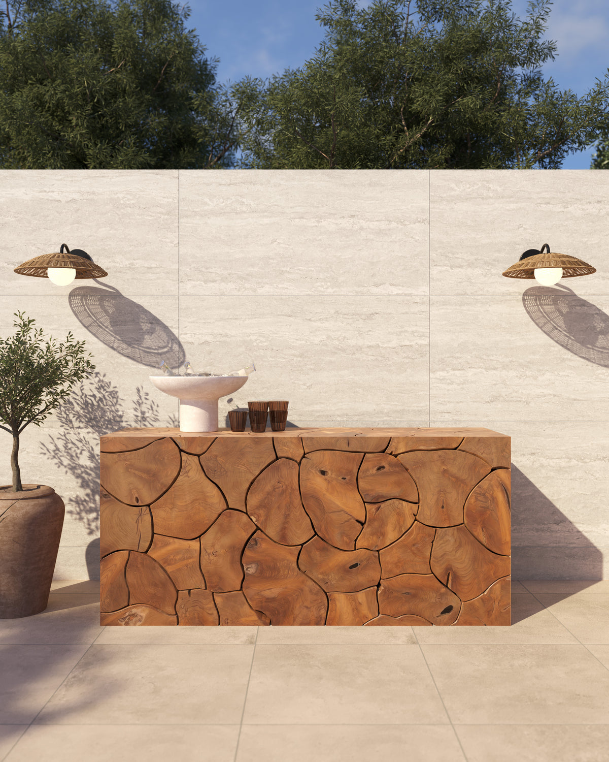 Vesper 24 x 24 Grip Porcelain 2cm Paver Tile in Warm