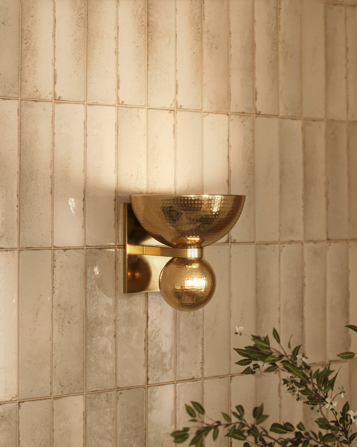 Bonnie Wall Sconce in Vintage Brass