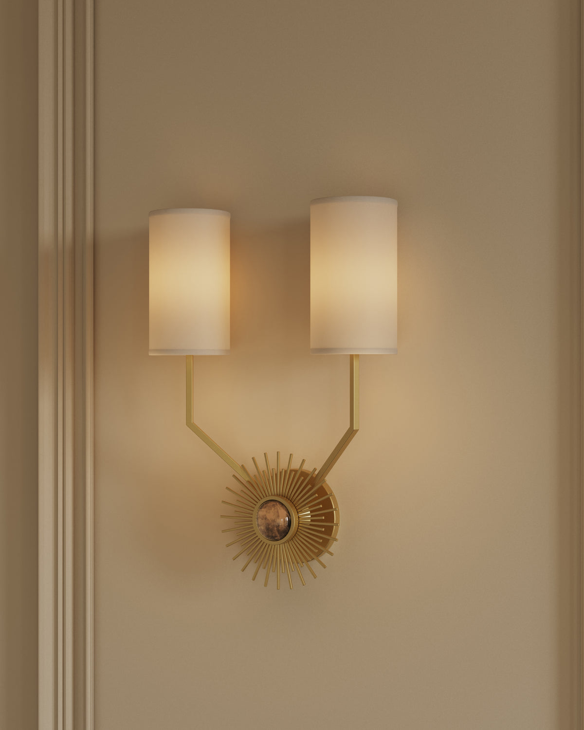 Elio Wall Sconce In Aged Brass