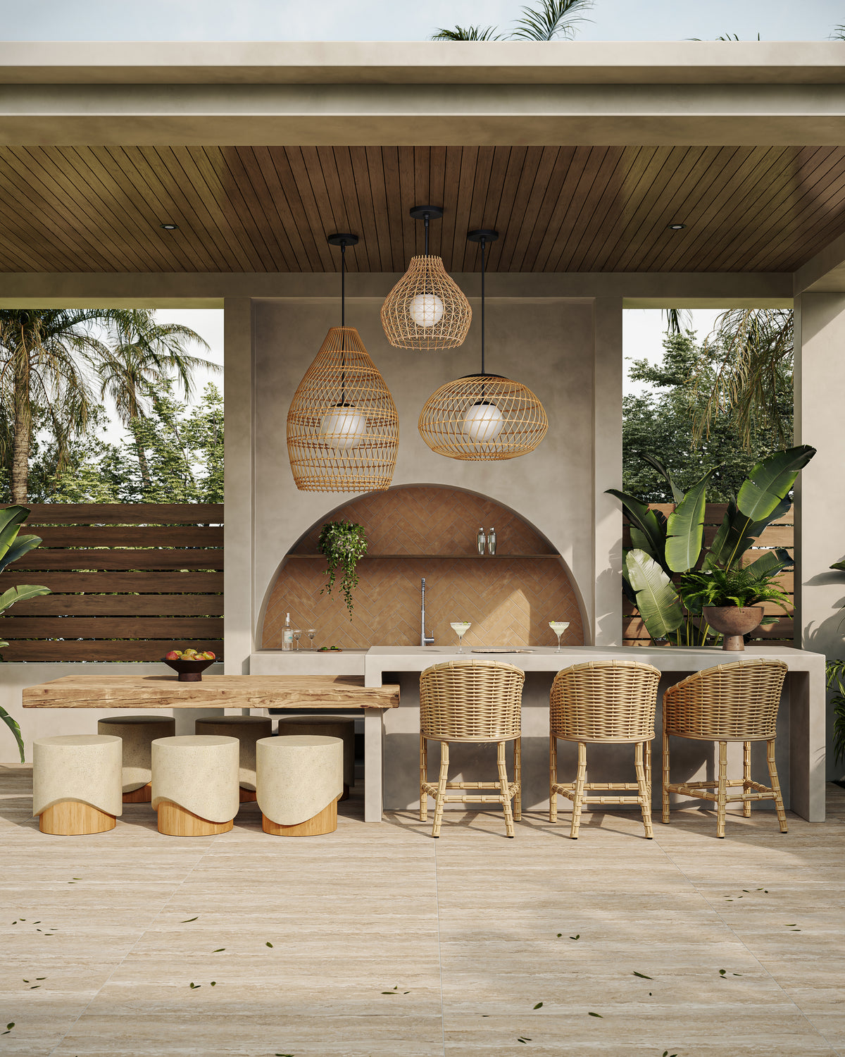 Marlow 24 x 48 Grip Porcelain 2cm Paver Tile in Navona