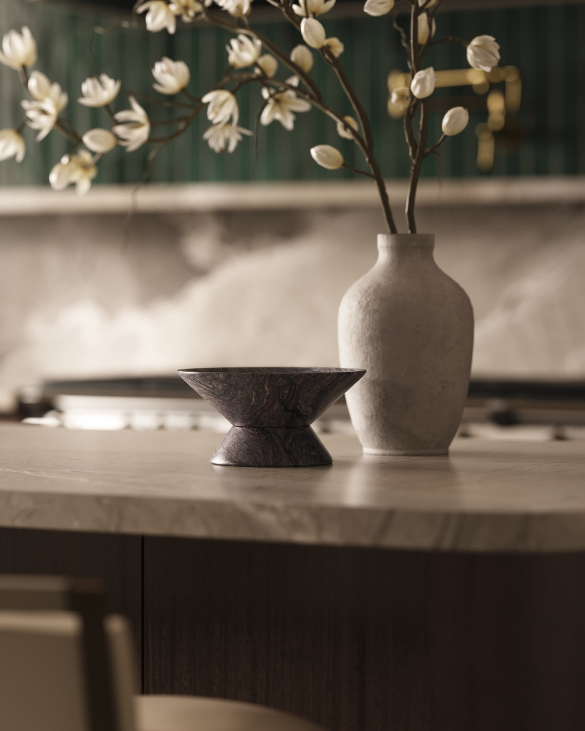 Denwick Breccia Marble Small Bowl