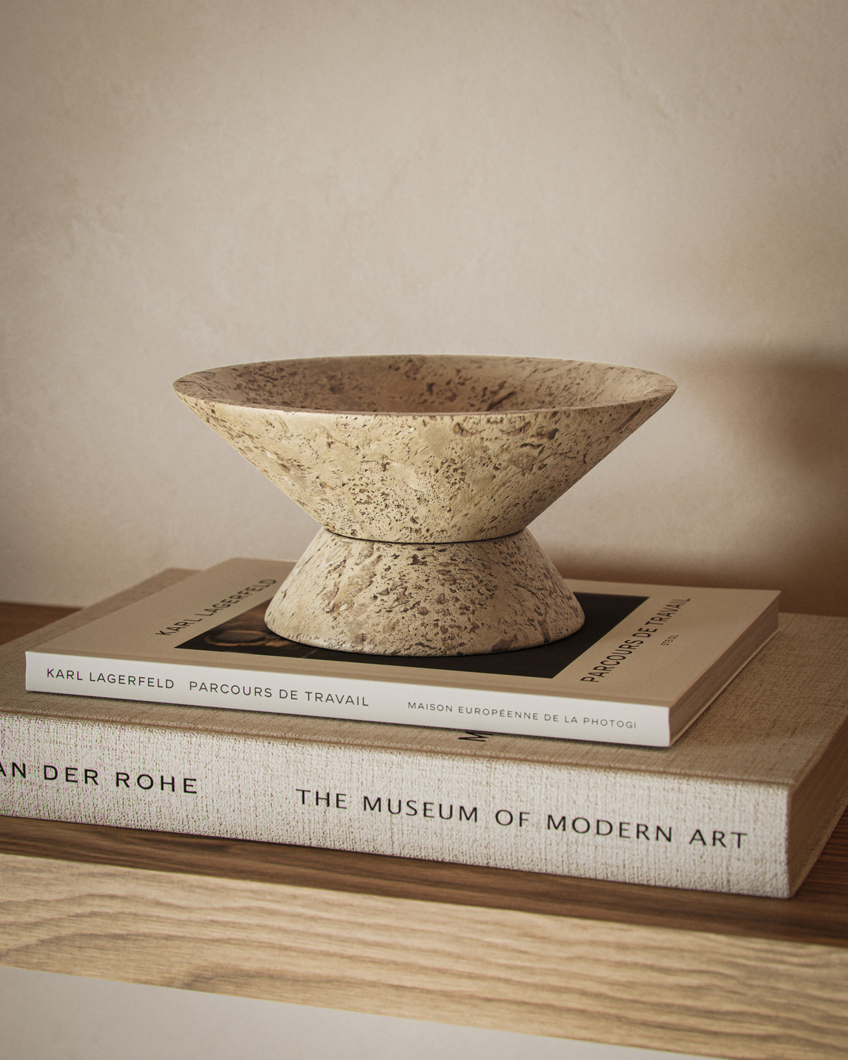 Denwick Travertine Small Bowl