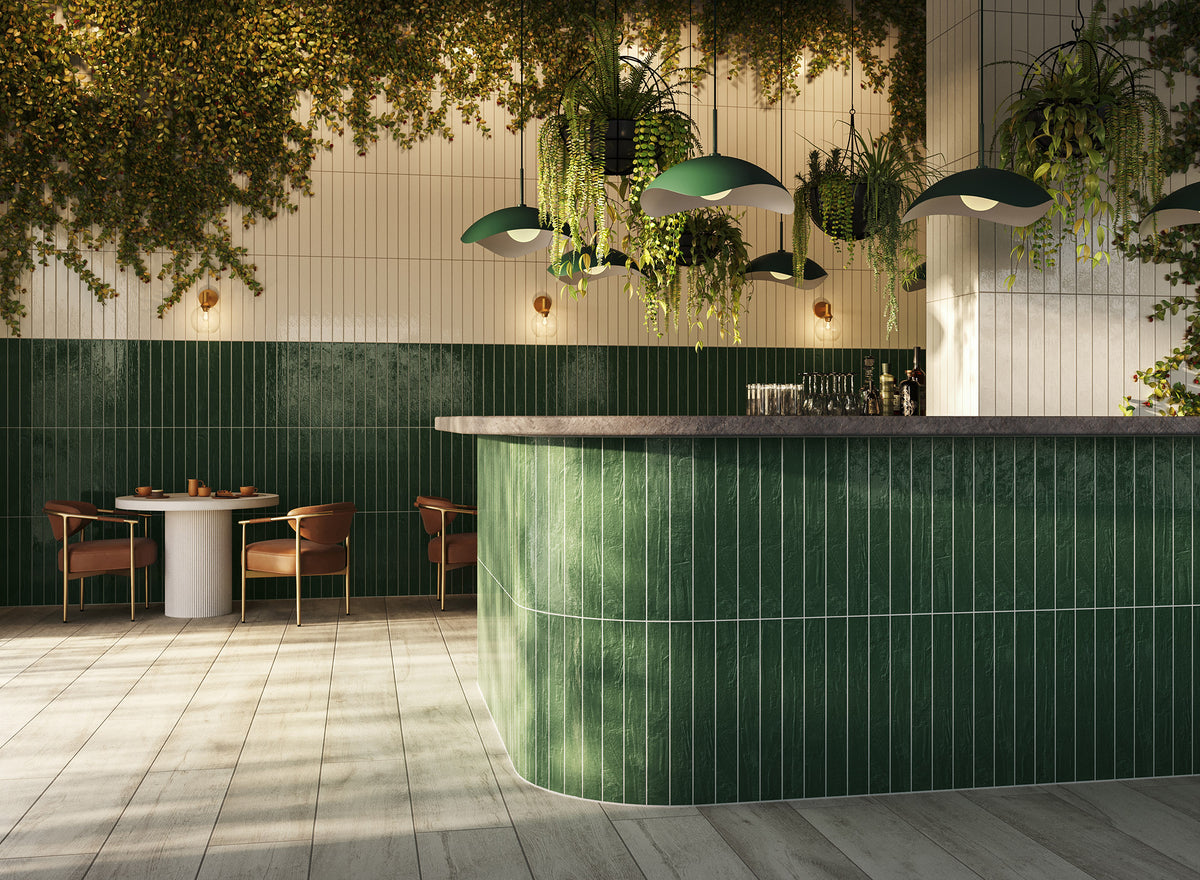 Nora 8 x 48 Matte Porcelain Tile in Foam