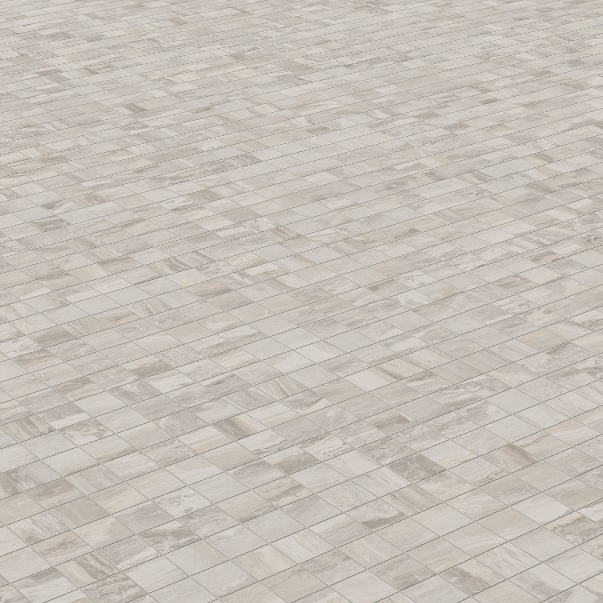 Harley 2 x 2 Matte Porcelain Mosaic Tile in Greige