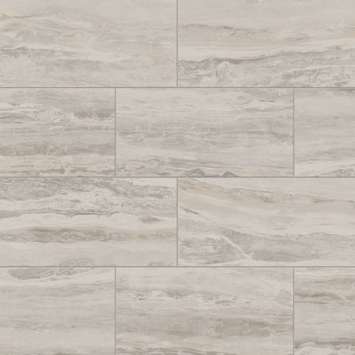 Harley 12 x 24 Polished Porcelain Tile in Greige