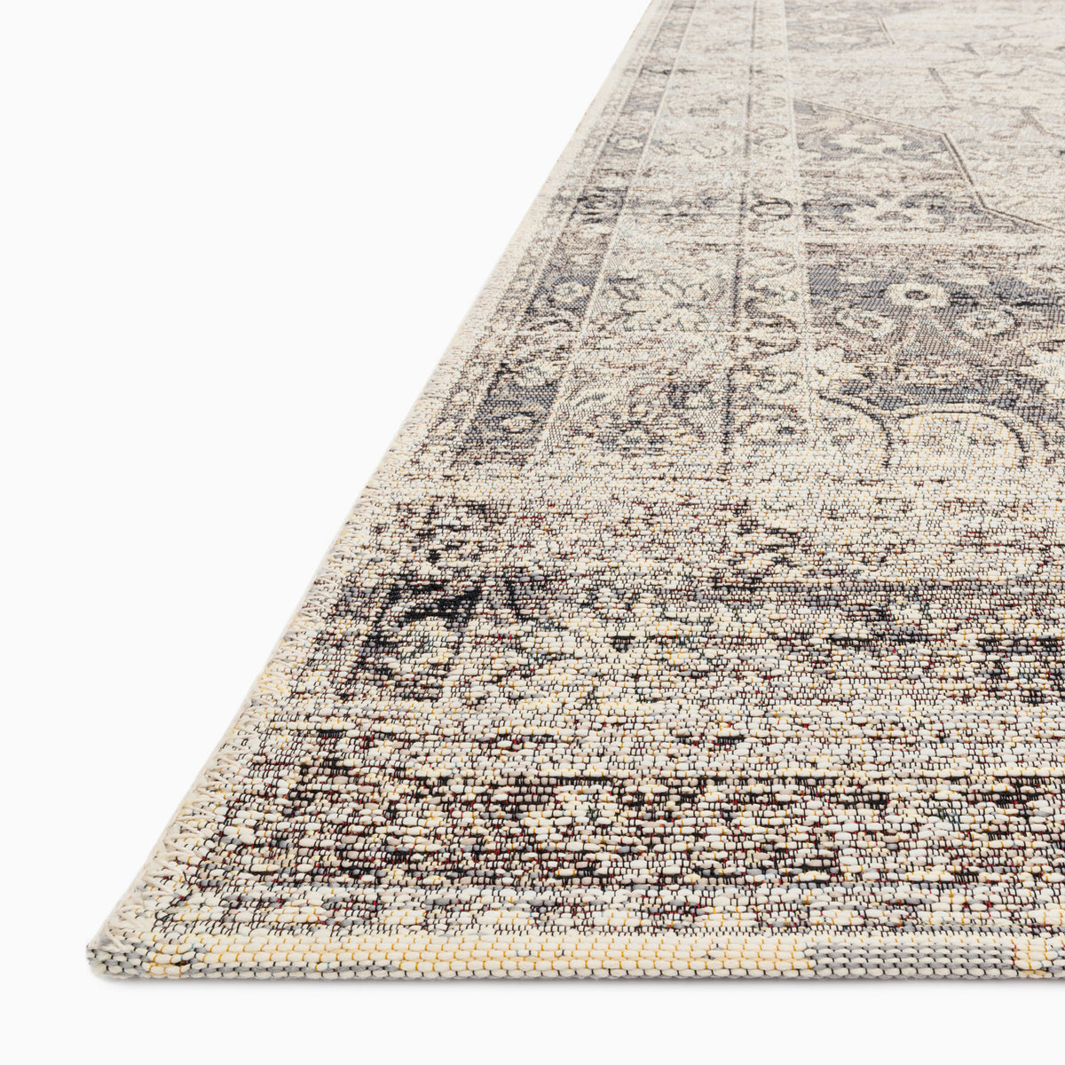 Evermere Indoor/Outdoor Rug in Stone / Ivory, 5'3" x 7'8"