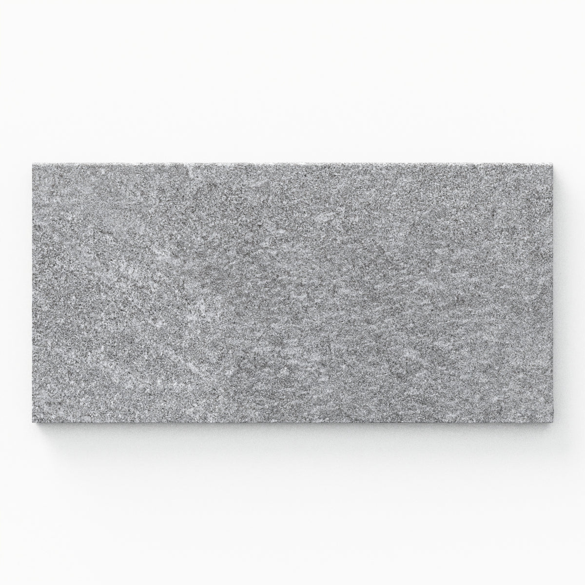 Bowden 12x24 Grip Porcelain 2cm Coping in Slate, featuring a cool gray tone with a textured finish for a modern outdoor look.