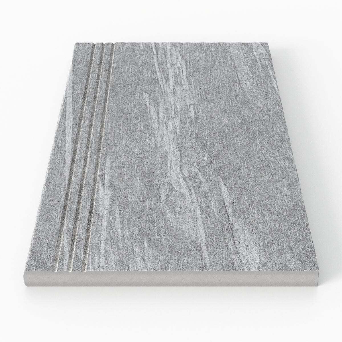 Bowden 12 x 24 Grip Porcelain 2cm Coping / Stair Tread in Slate
