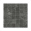 Richly concrete textured 2x2 matte mosaic porcelain tiles in a deep dark gray shade, ideal for creating a bold and modern aesthetic