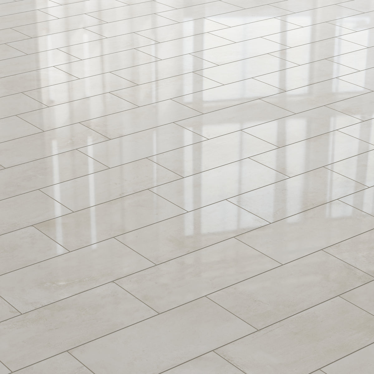 Ramsey 12 x 24 Polished Porcelain Tile in Chalk
