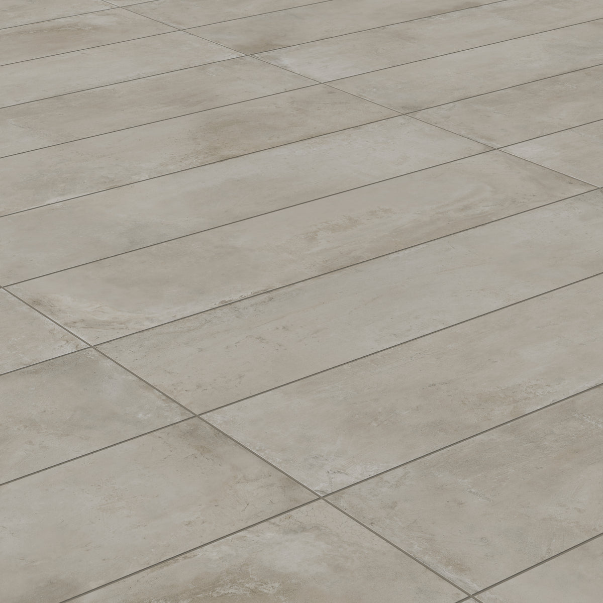 Ramsey 12 x 48 Grip Porcelain 2cm Paver Tile in Putty