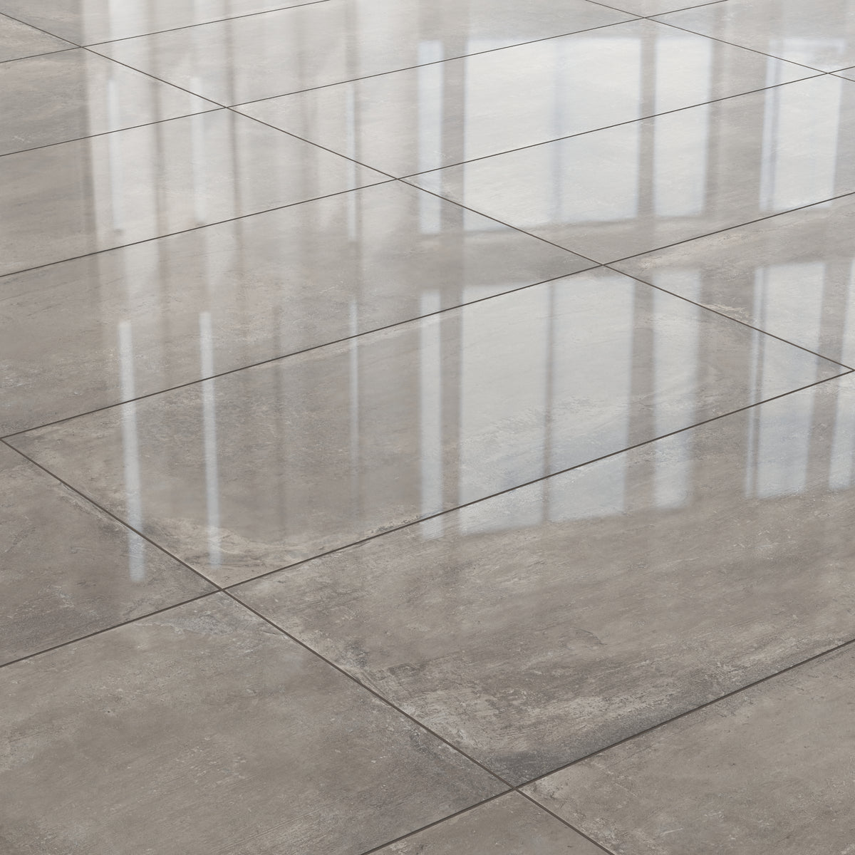 Ramsey 24 x 48 Polished Porcelain Tile in Plumb