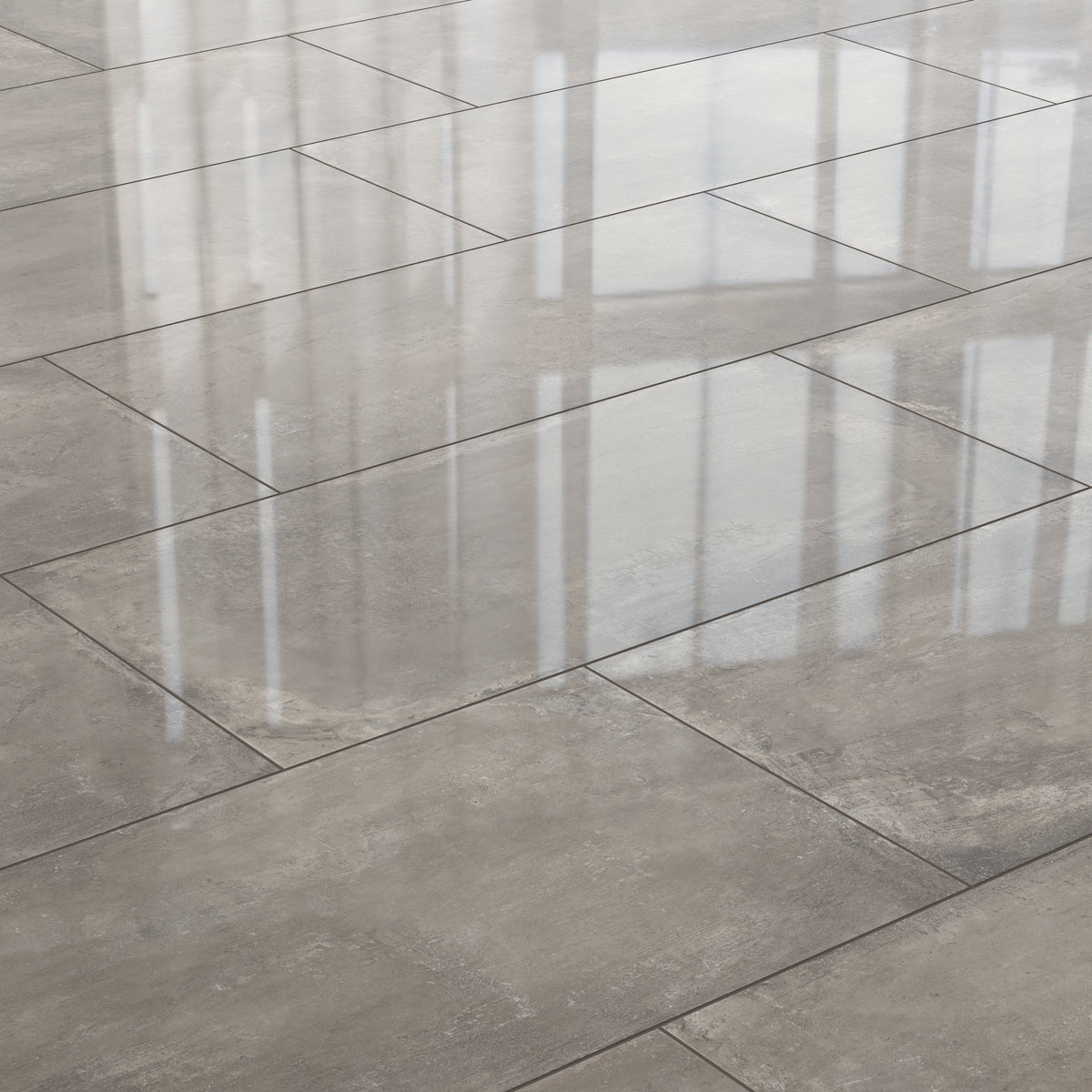 Ramsey 24 x 48 Polished Porcelain Tile in Plumb