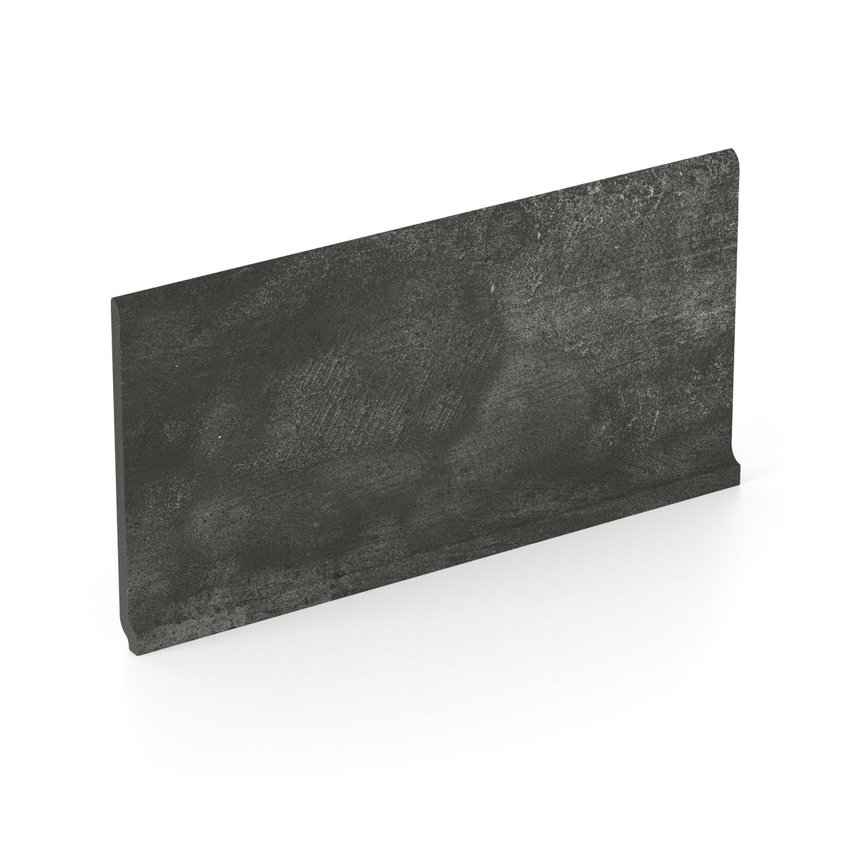 Ramsey 6 x 12 Matte Porcelain Cove Base Tile in Coal