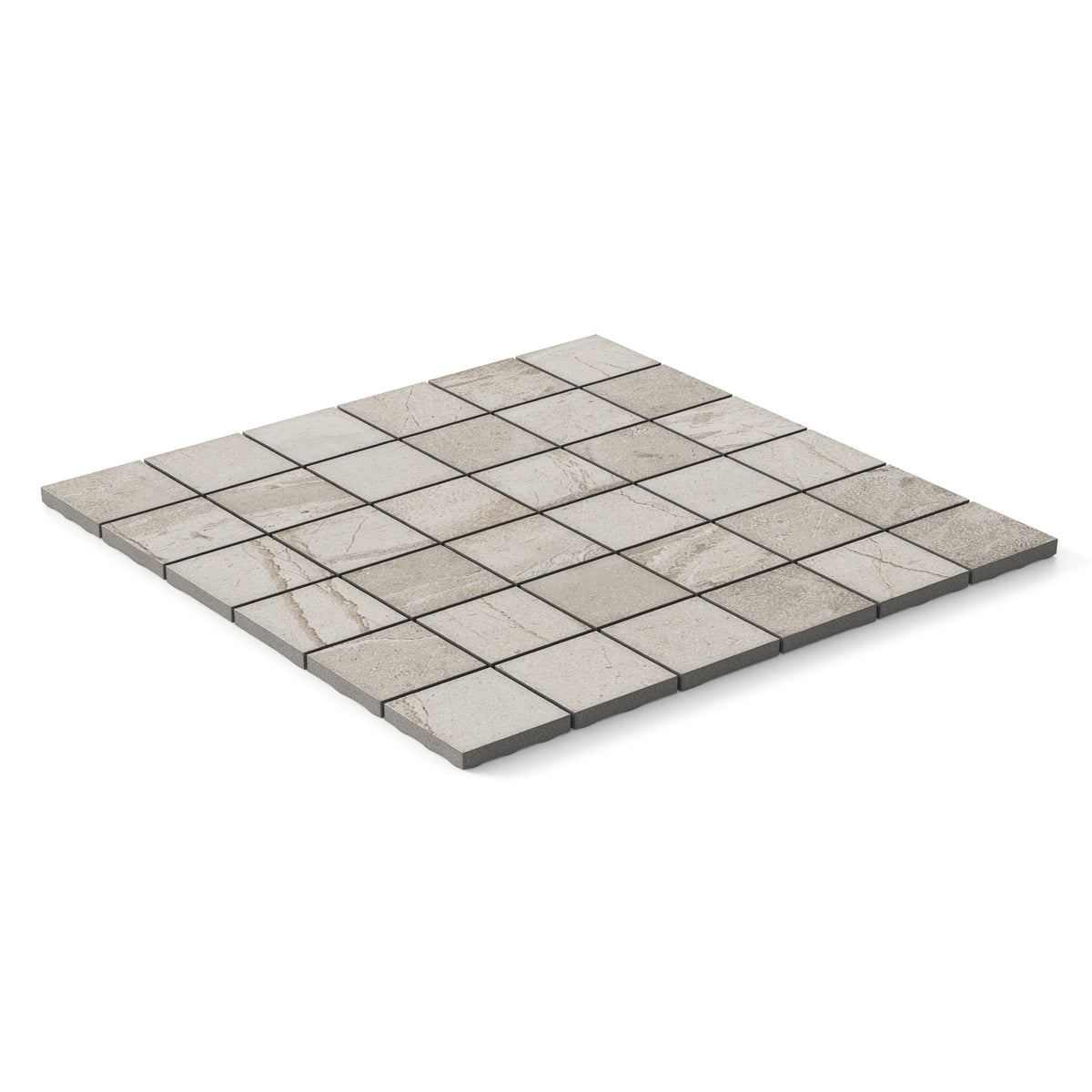 Declan 2 x 2 Matte Porcelain Mosaic Tile in White