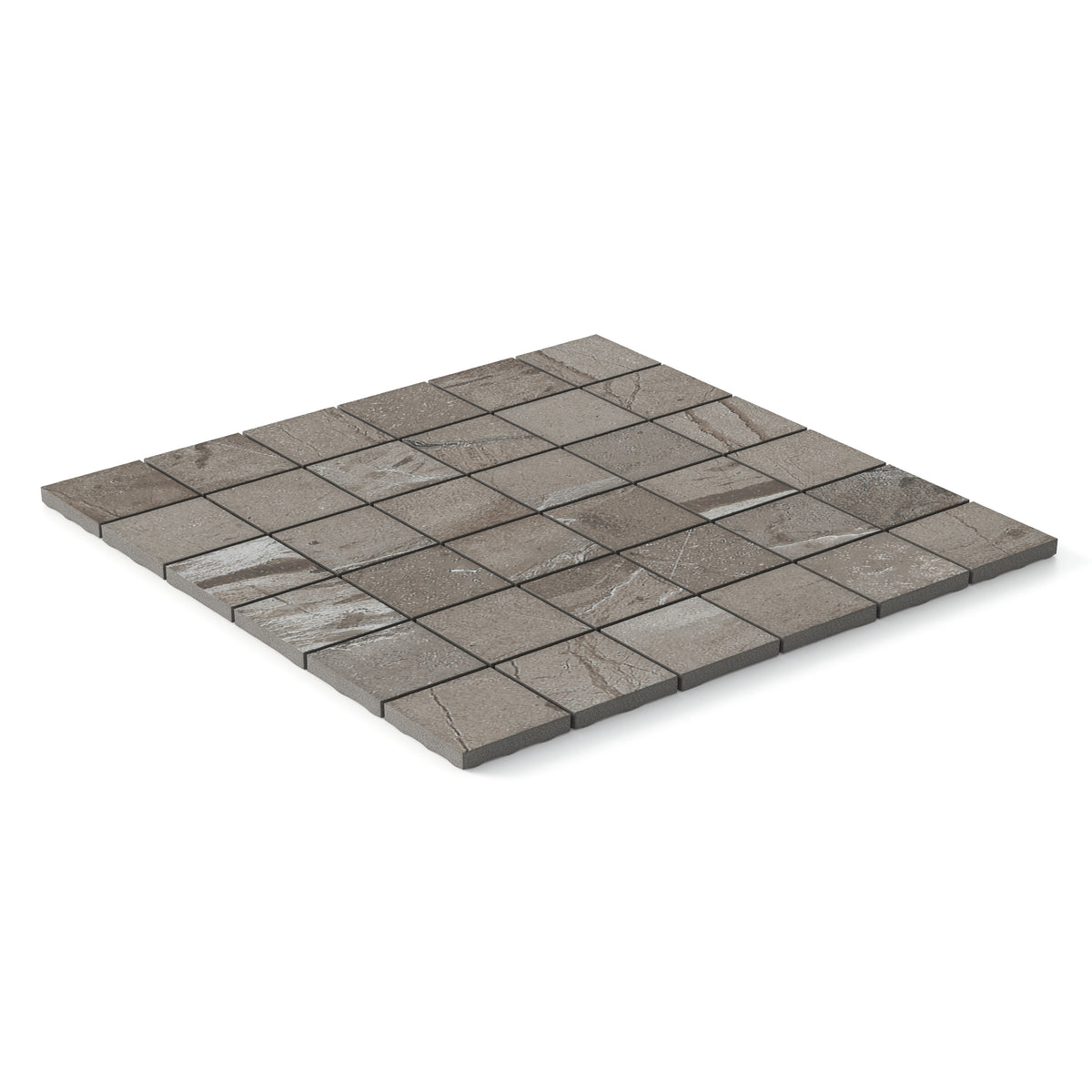 Declan 2 x 2 Matte Porcelain Mosaic Tile in Mink
