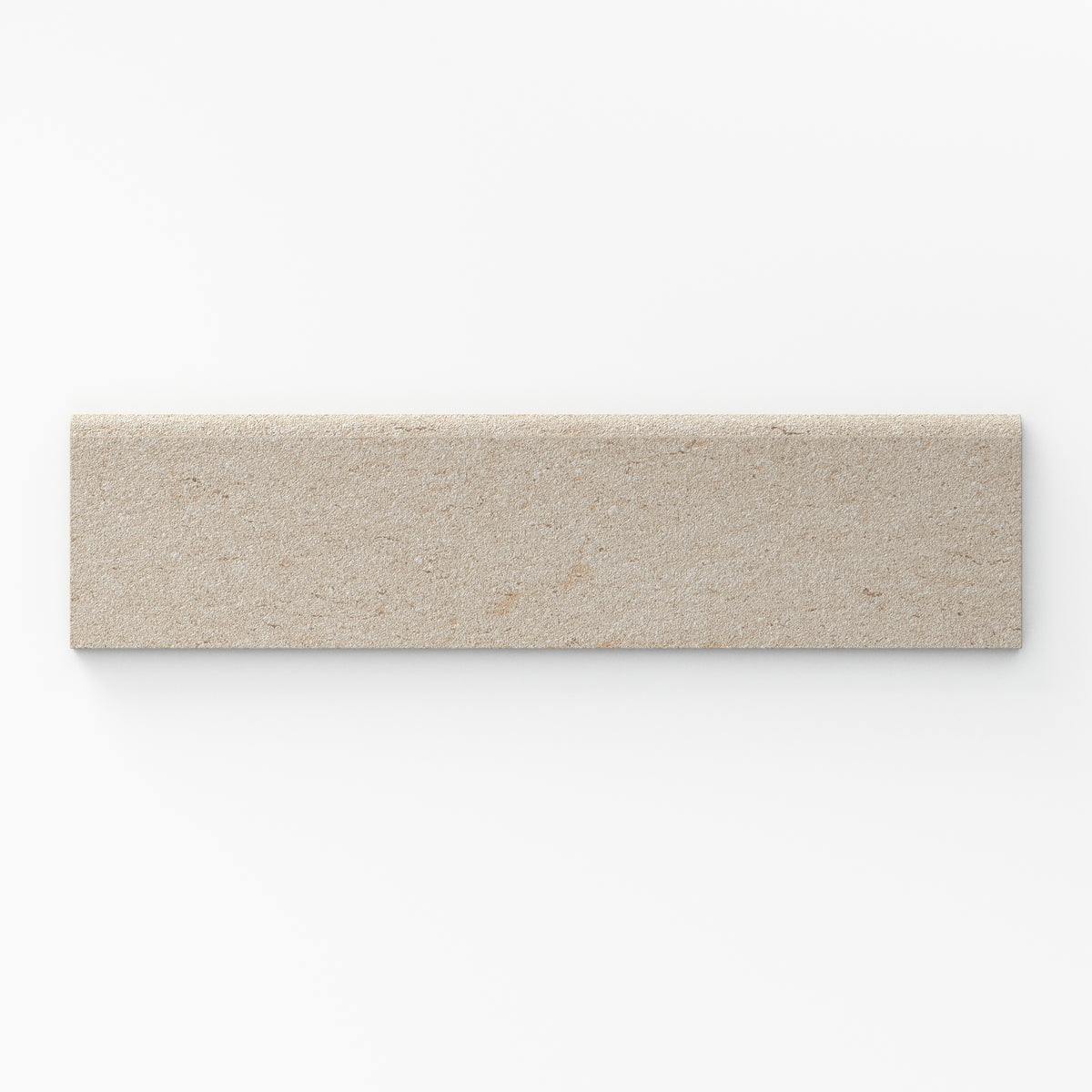 Brody 3 x 12 Matte Porcelain Bullnose Tile in Sand