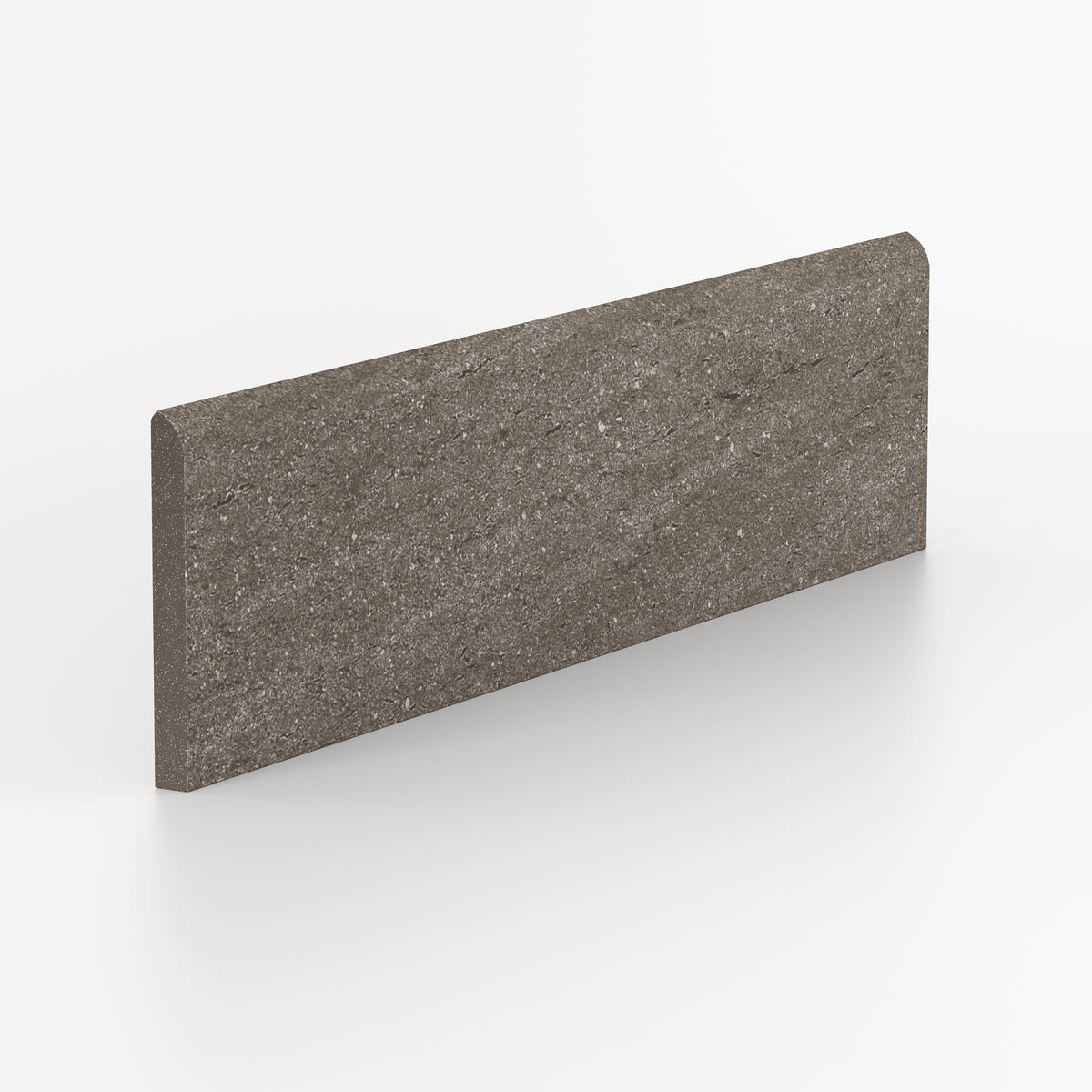 Brody 3 x 12 Matte Porcelain Bullnose Tile in Nut