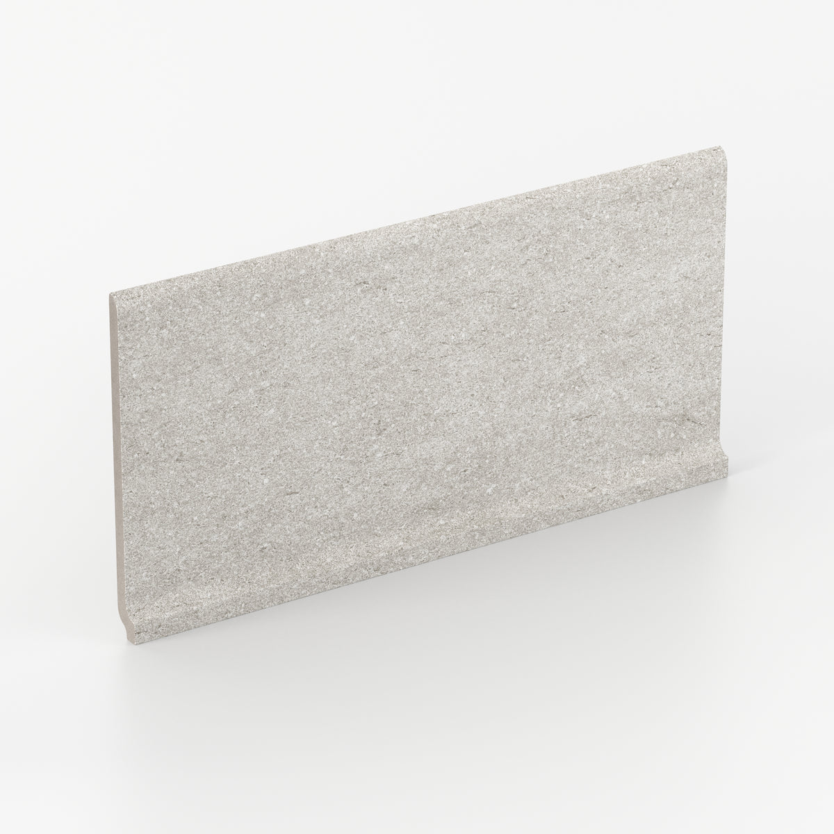 Brody 6 x 12 Matte Porcelain Cove Base Tile in Light Grey