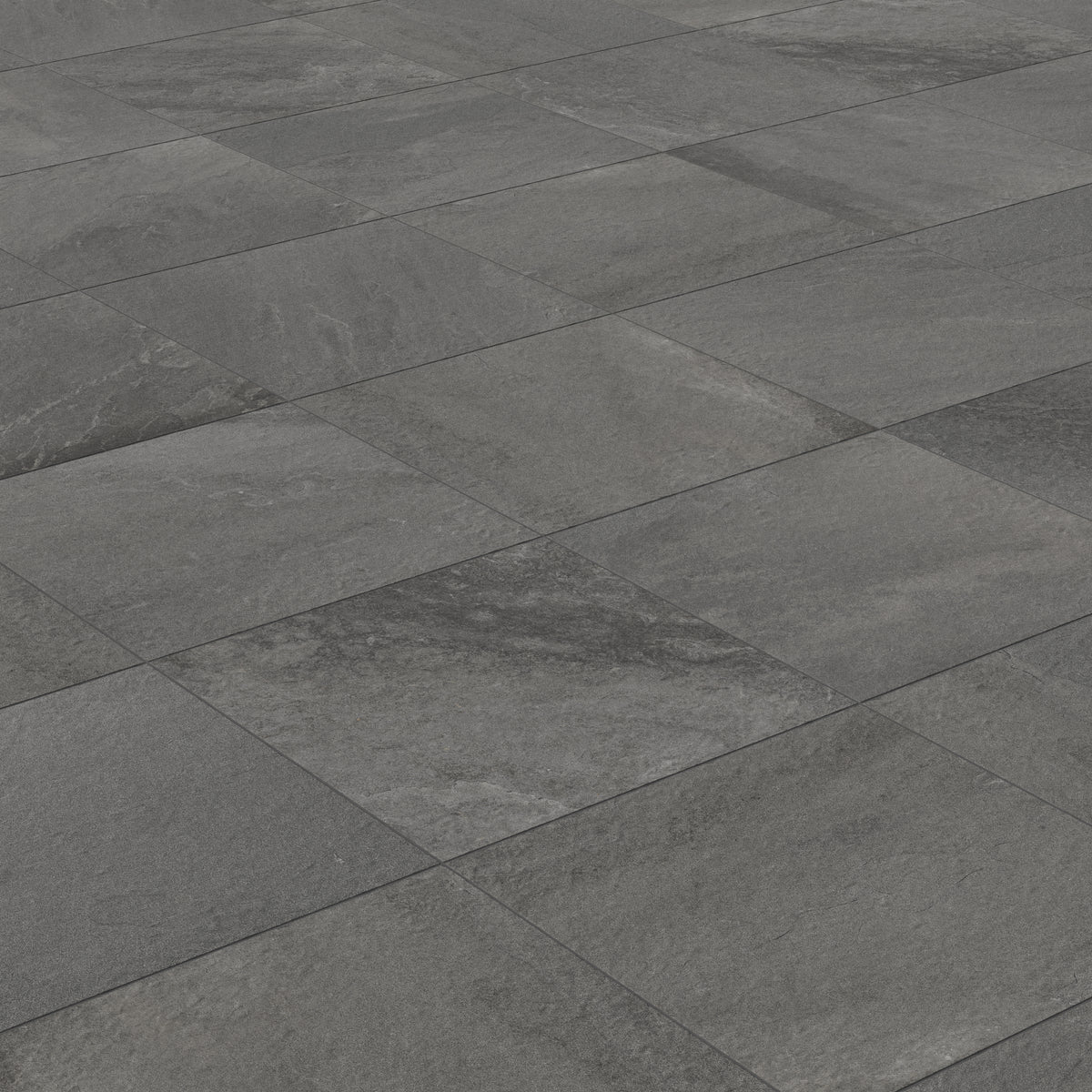 Bowden 24 x 24 Grip Porcelain 2cm Paver in Charcoal