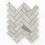 Chantel 12 x 15 Matte Porcelain Herringbone Mosaic Tile in Apuano