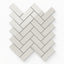 Chantel 12 x 15 Polished Porcelain Herringbone Mosaic Tile in Dolomite