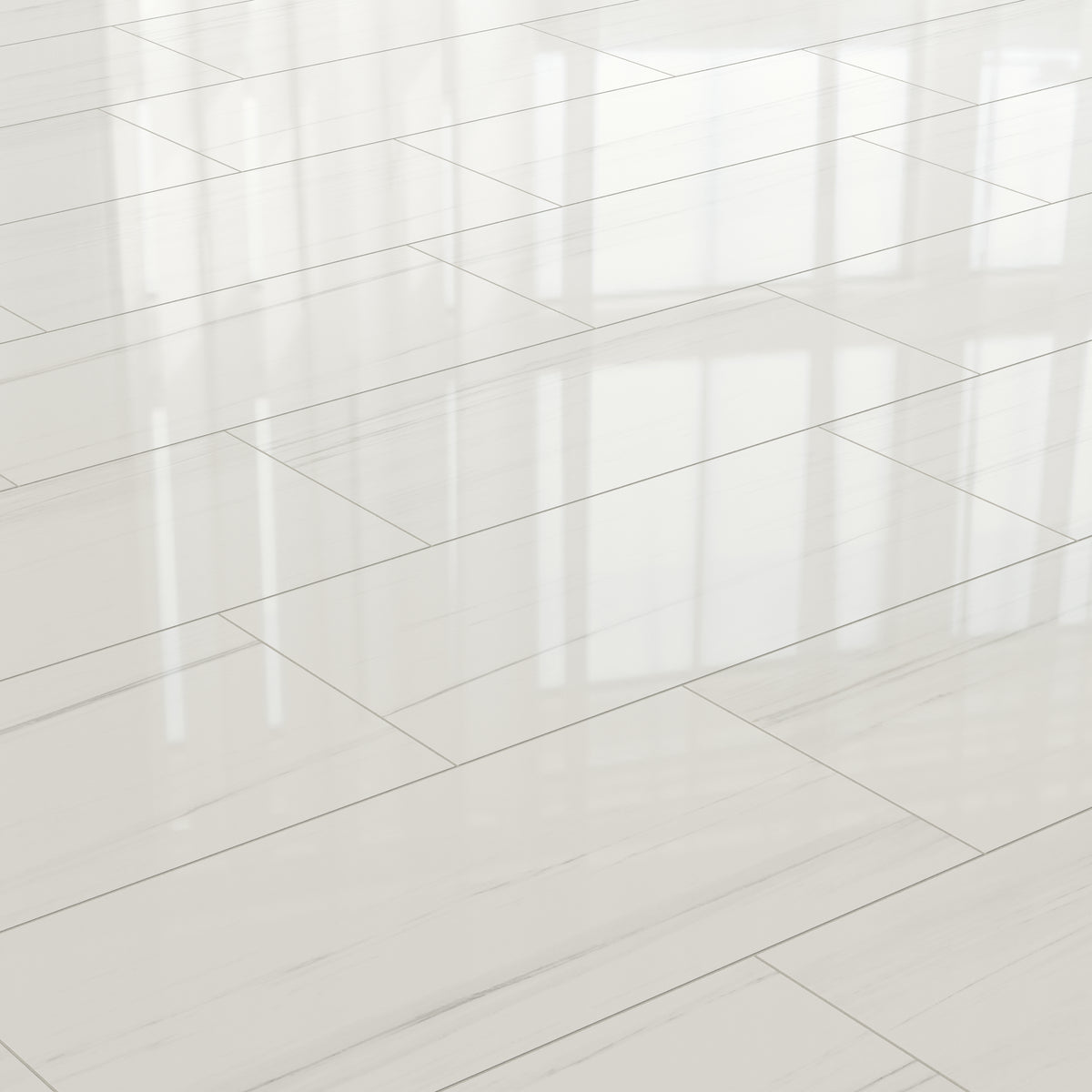 Chantel 24 x 48 Polished Porcelain Tile in Dolomite