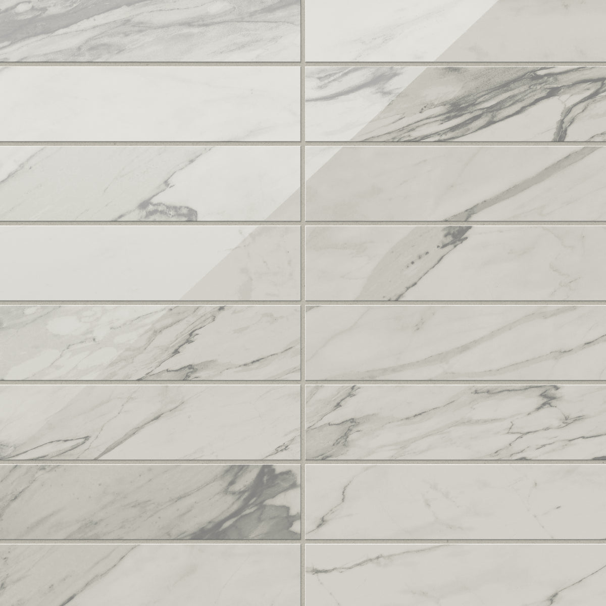 Chantel 3 x 12 Polished Porcelain Tile in Apuano