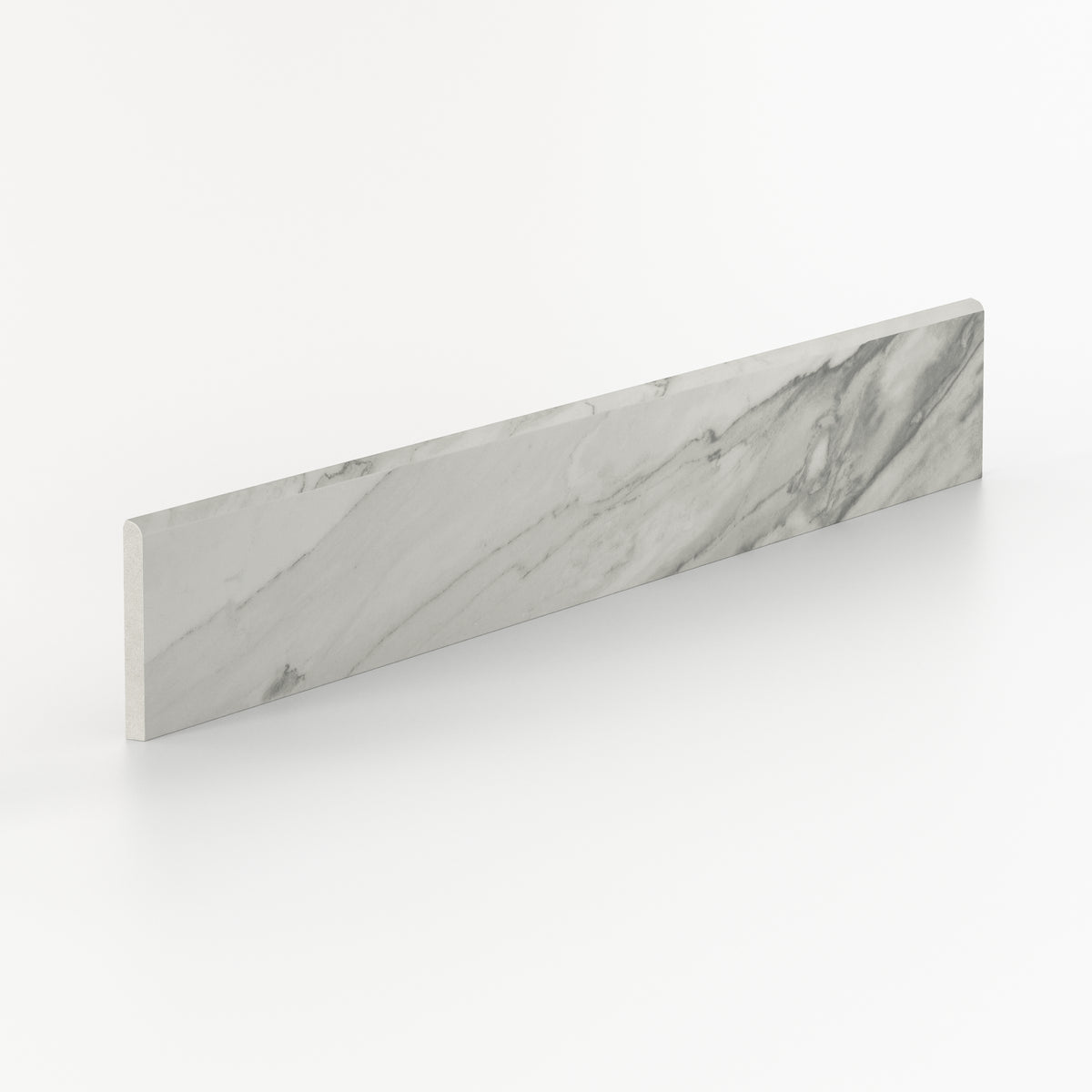 Chantel 3 x 24 Matte Porcelain Bullnose Tile in Apuano