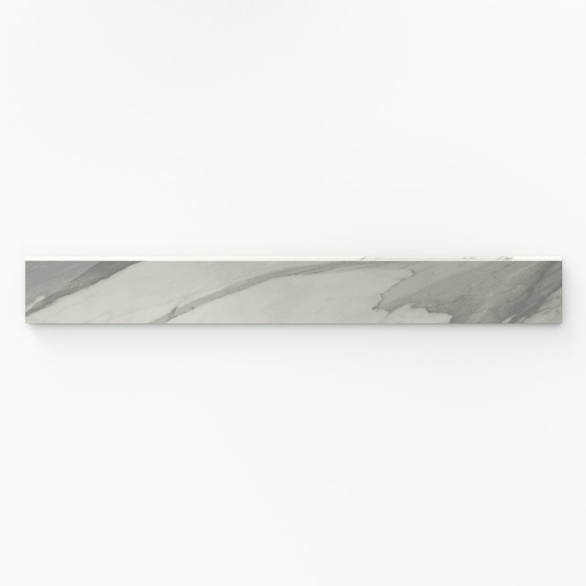 Chantel 3 x 24 Polished Porcelain Bullnose Tile in Apuano