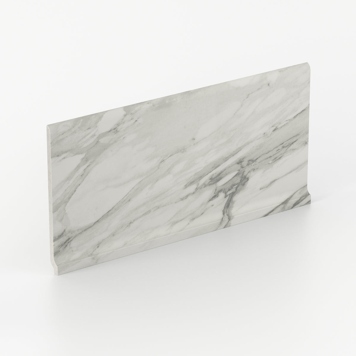 Chantel 6 x 12 Matte Porcelain Cove Base Tile in Apuano