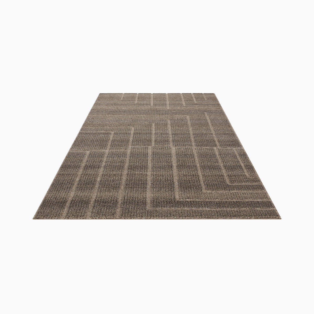 Linton Wool Blend Hand Loomed Rug in Bark, 4'0" x 6'0"