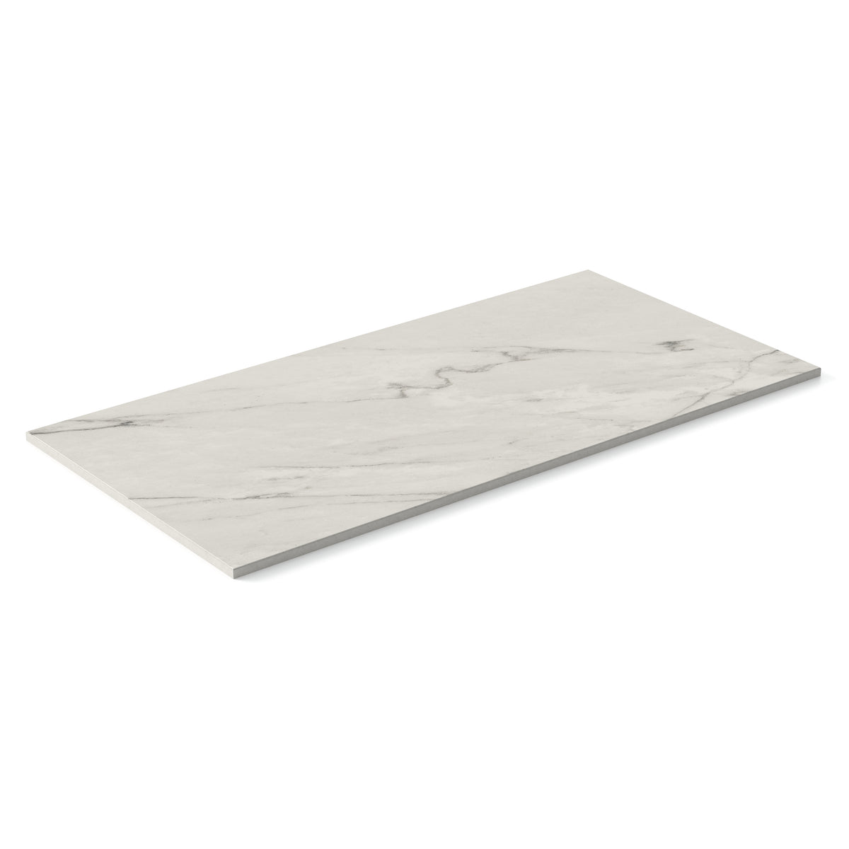 Aniston 12 x 24 Matte Porcelain Tile in Calacatta Quartzite