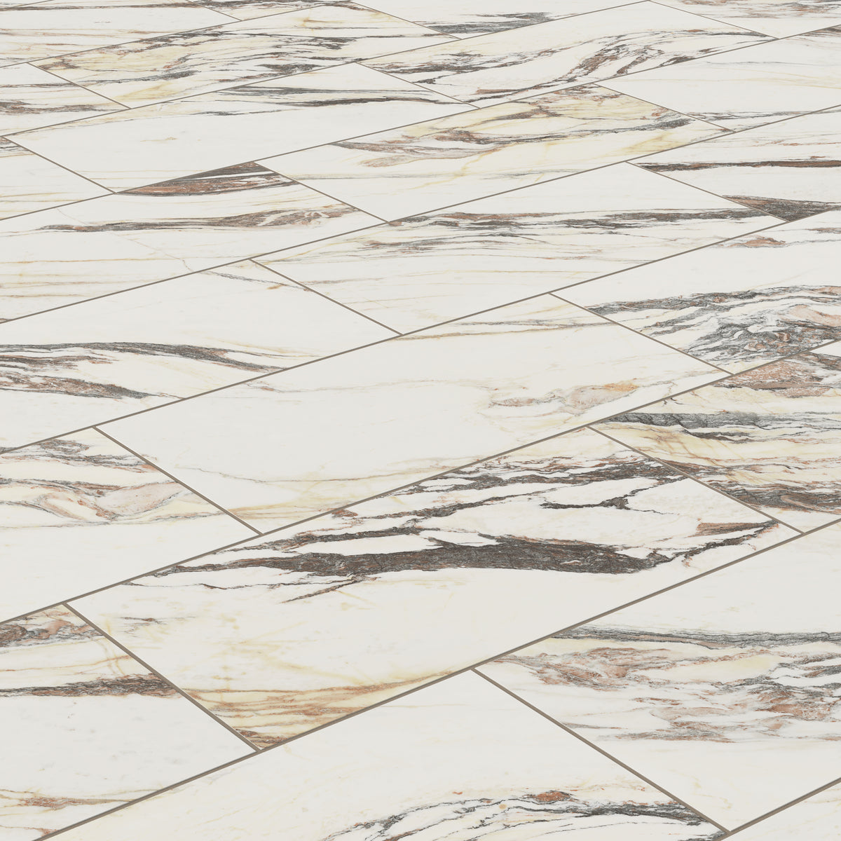 Aniston 12 x 24 Matte Porcelain Tile in Calacatta Viola