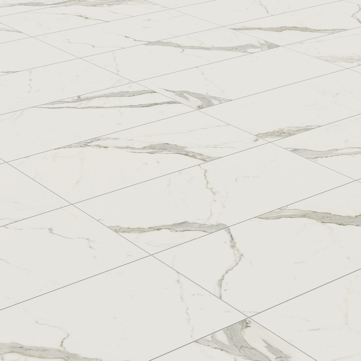 Aniston 24 x 48 Matte Porcelain Tile in Calacatta Top