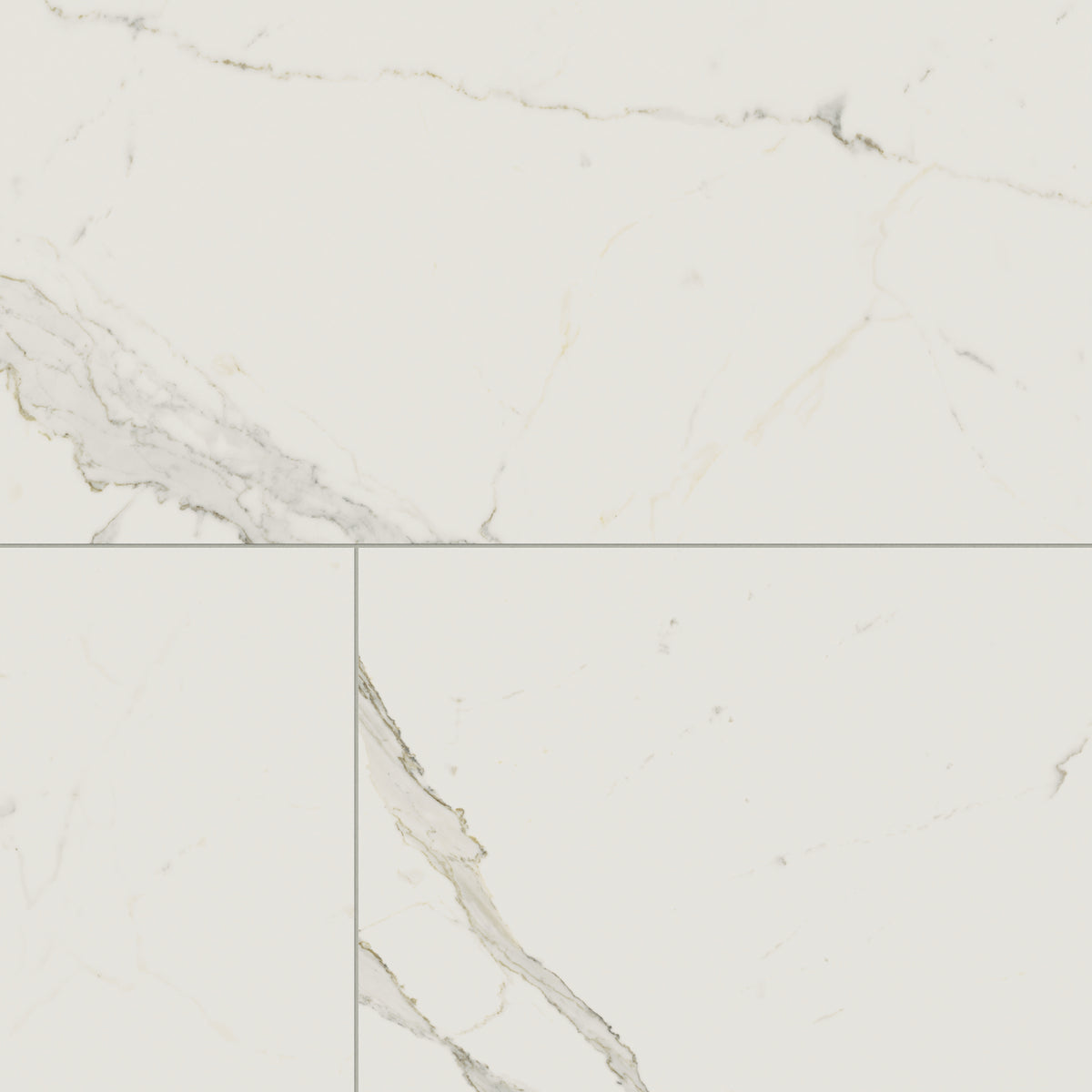 Aniston 24 x 48 Matte Porcelain Tile in Calacatta Top