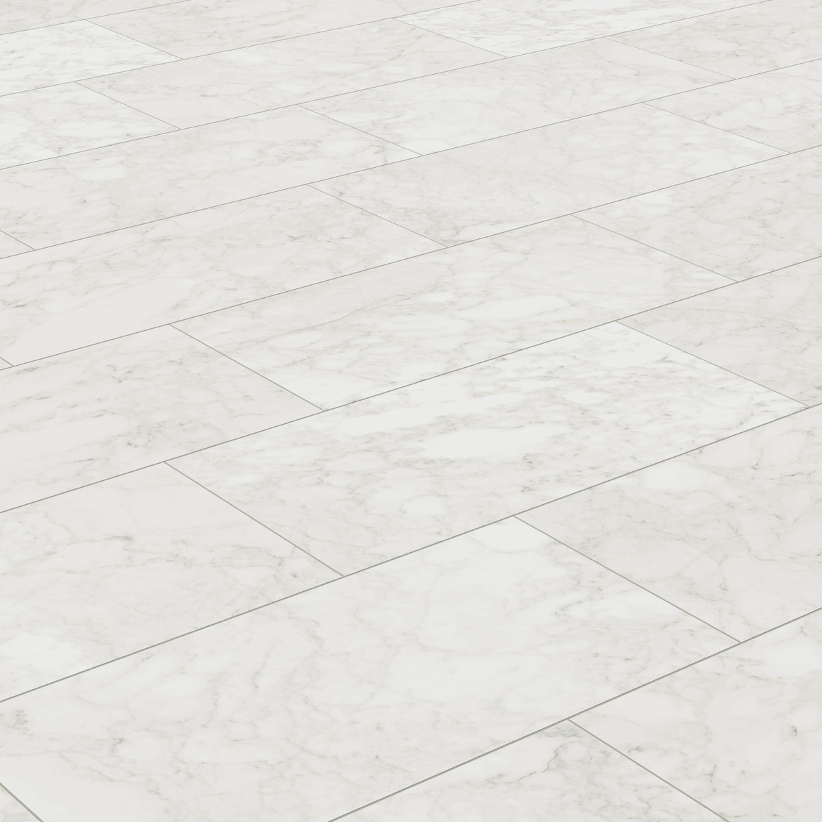 Aniston 24 x 48 Matte Porcelain Tile in Carrara Bianco
