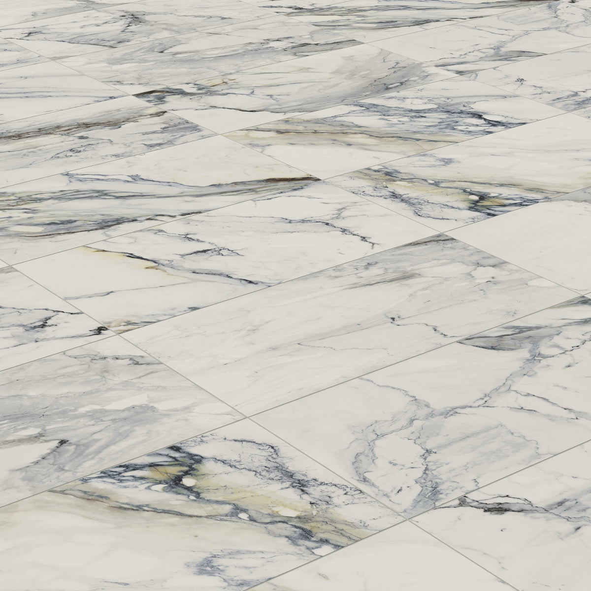Aniston 24 x 48 Matte Porcelain Tile in Calacatta Antico