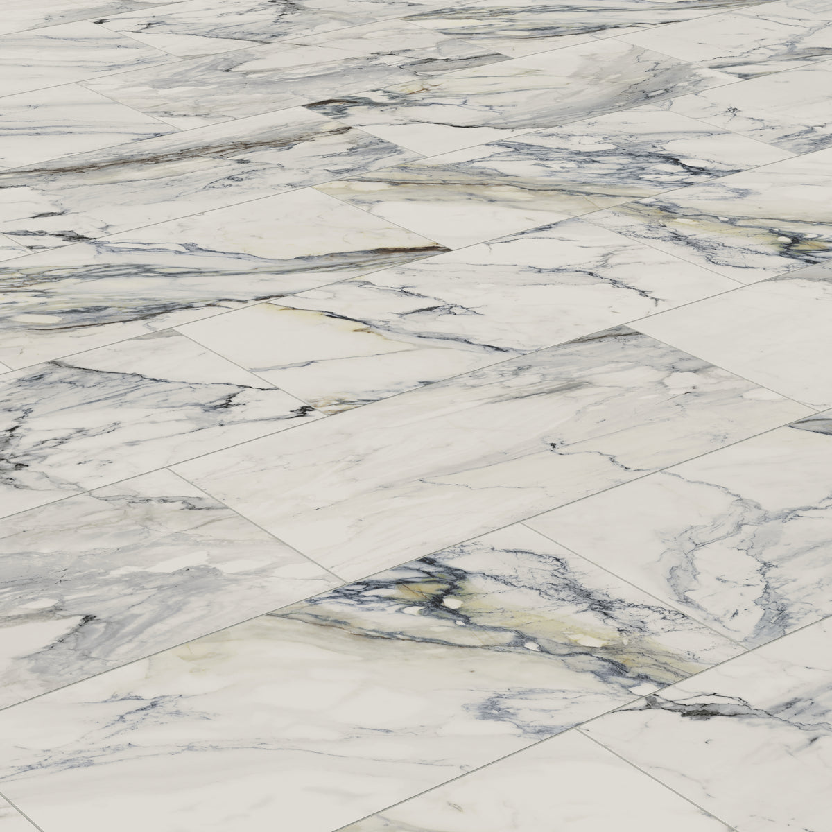 Aniston 24 x 48 Matte Porcelain Tile in Calacatta Antico