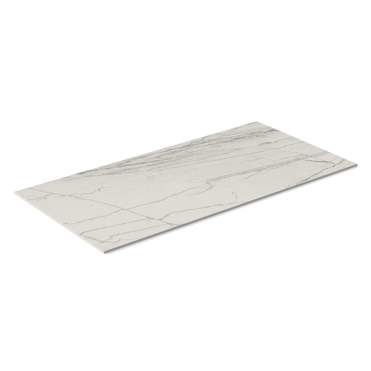 Aniston 24 x 48 Matte Porcelain Tile in Calacatta Quartzite